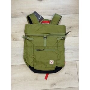 Maverik Adventure Day Pack Backpack Green Hiking Travel Roll Top Outdoor NWT